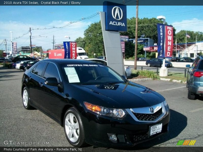 Crystal Black Pearl / Ebony 2010 Acura TSX Sedan