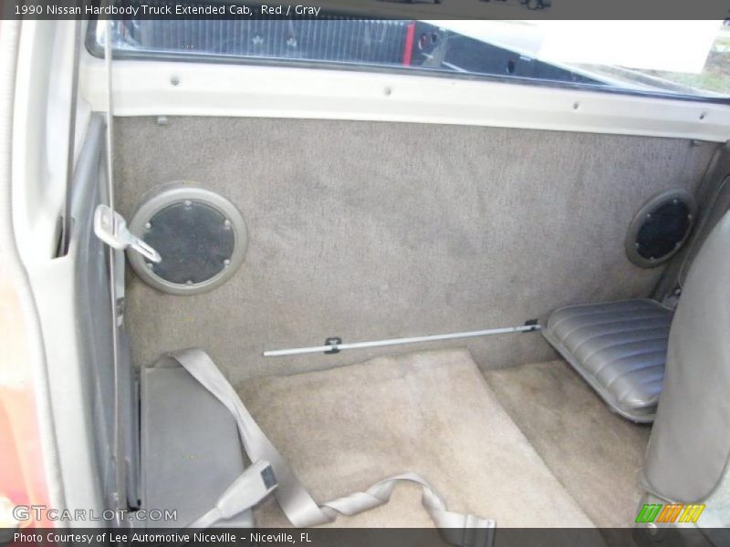 Red / Gray 1990 Nissan Hardbody Truck Extended Cab