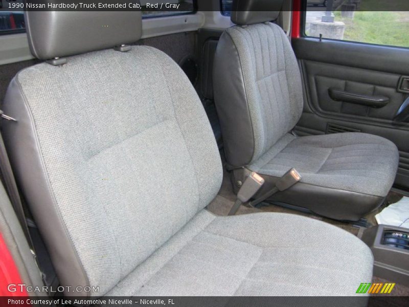 Red / Gray 1990 Nissan Hardbody Truck Extended Cab