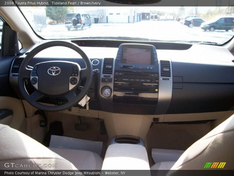 Tideland Pearl / Brown/Ivory 2004 Toyota Prius Hybrid