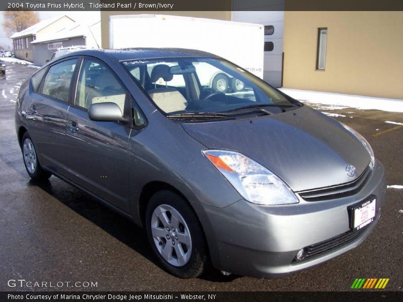 Tideland Pearl / Brown/Ivory 2004 Toyota Prius Hybrid