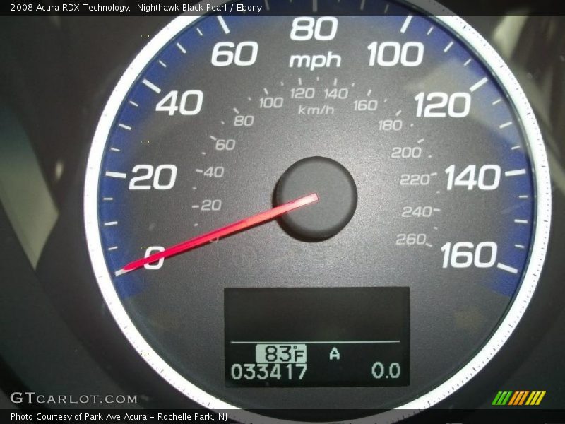Nighthawk Black Pearl / Ebony 2008 Acura RDX Technology