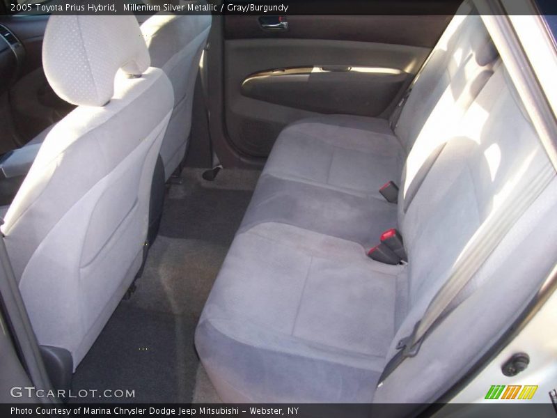 Millenium Silver Metallic / Gray/Burgundy 2005 Toyota Prius Hybrid