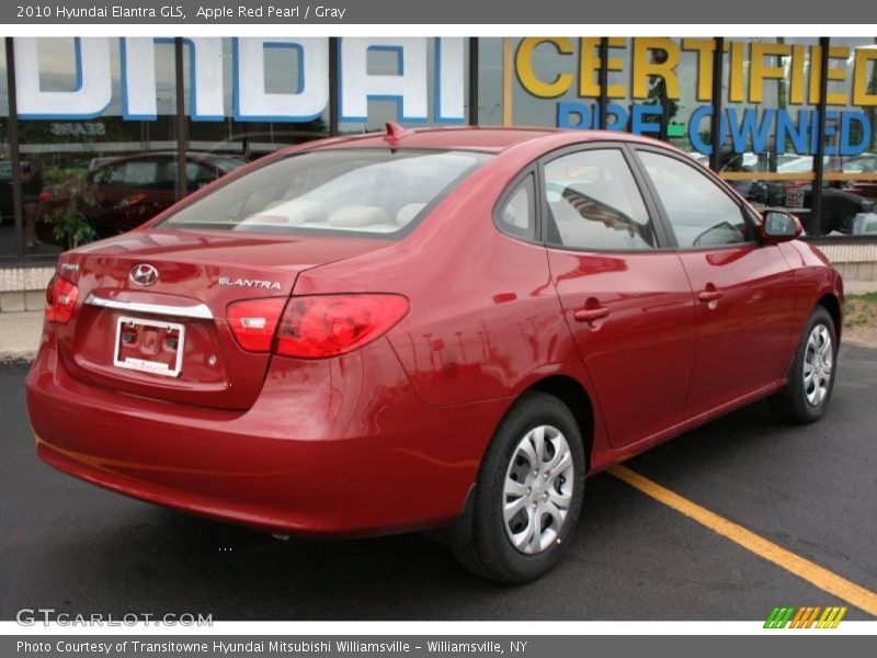 Apple Red Pearl / Gray 2010 Hyundai Elantra GLS