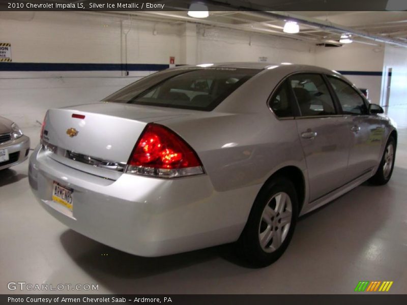 Silver Ice Metallic / Ebony 2010 Chevrolet Impala LS
