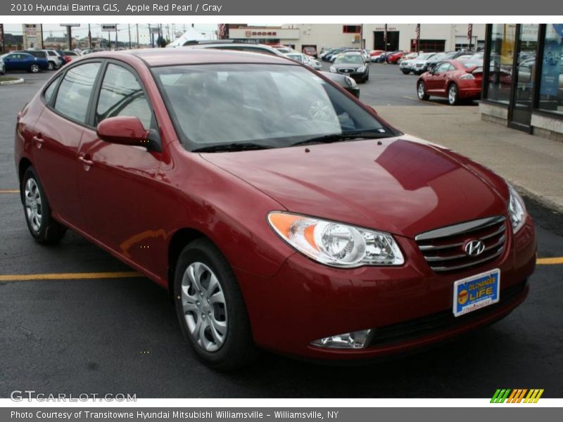 Apple Red Pearl / Gray 2010 Hyundai Elantra GLS