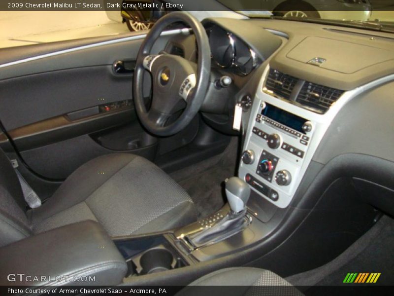 Dark Gray Metallic / Ebony 2009 Chevrolet Malibu LT Sedan