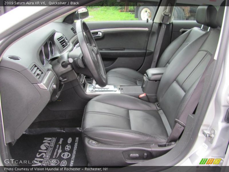 Quicksilver / Black 2009 Saturn Aura XR V6
