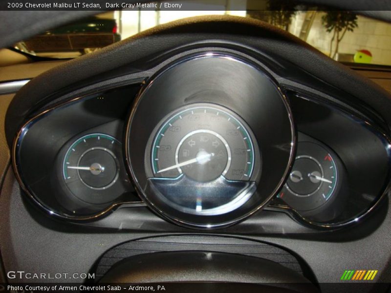 Dark Gray Metallic / Ebony 2009 Chevrolet Malibu LT Sedan