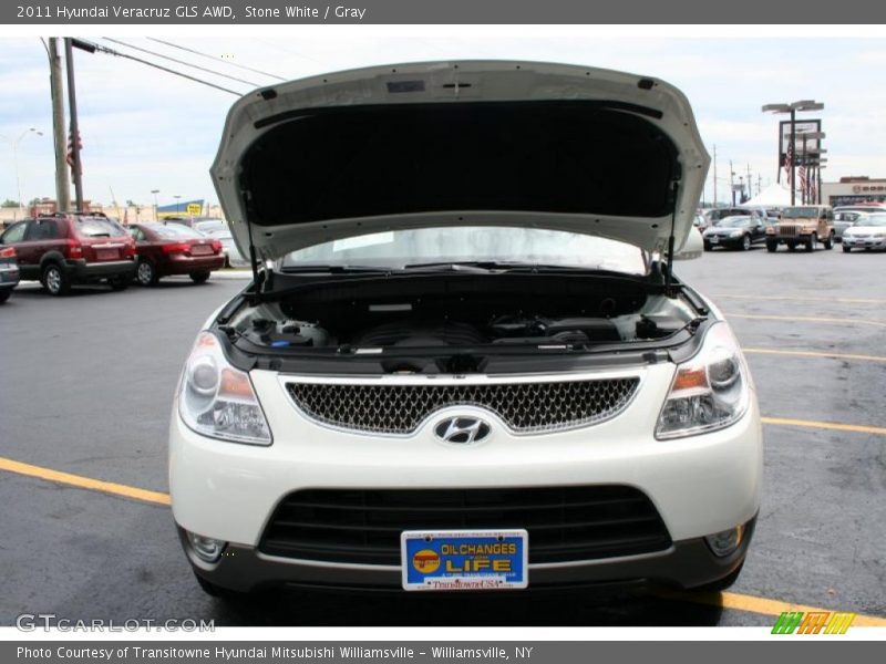 Stone White / Gray 2011 Hyundai Veracruz GLS AWD