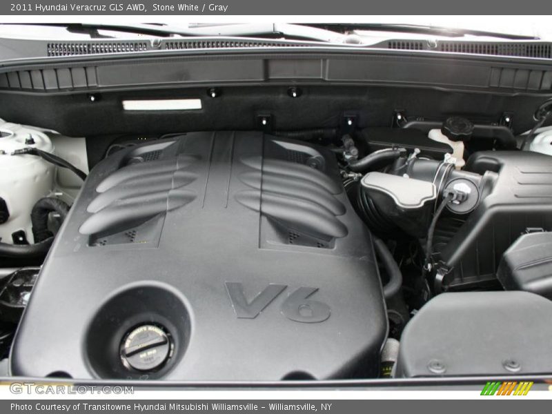 Stone White / Gray 2011 Hyundai Veracruz GLS AWD