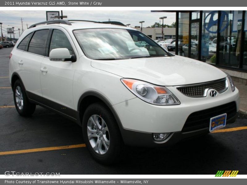 Stone White / Gray 2011 Hyundai Veracruz GLS AWD