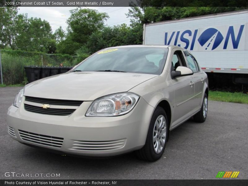 Gold Mist Metallic / Ebony 2009 Chevrolet Cobalt LT Sedan