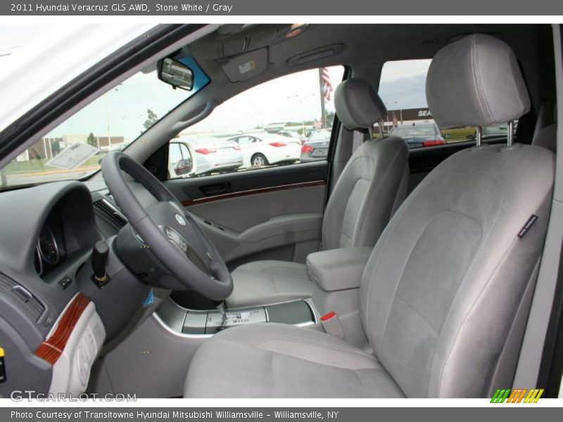 Stone White / Gray 2011 Hyundai Veracruz GLS AWD