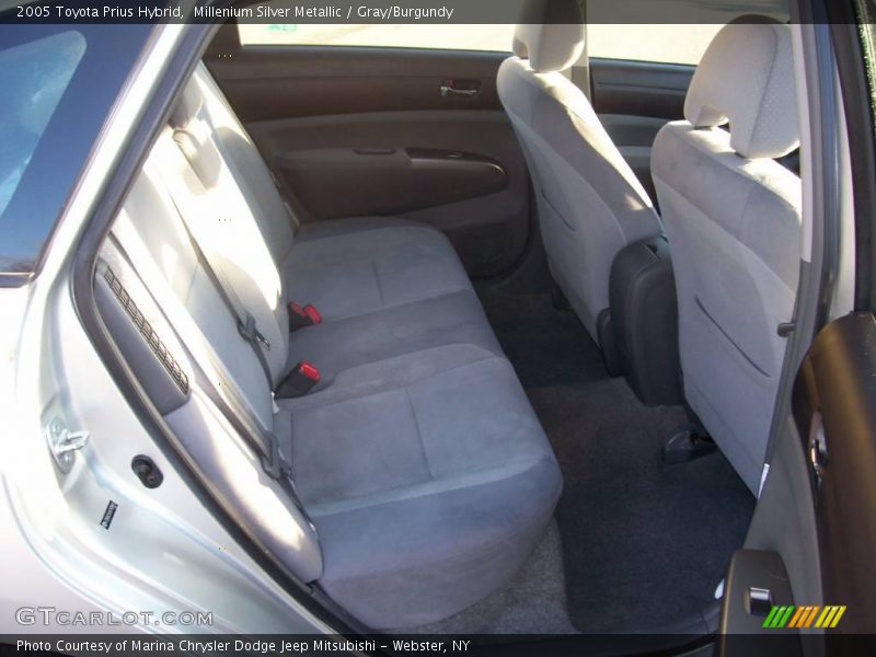 Millenium Silver Metallic / Gray/Burgundy 2005 Toyota Prius Hybrid