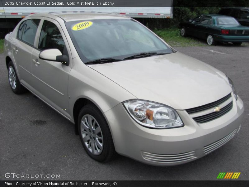 Gold Mist Metallic / Ebony 2009 Chevrolet Cobalt LT Sedan