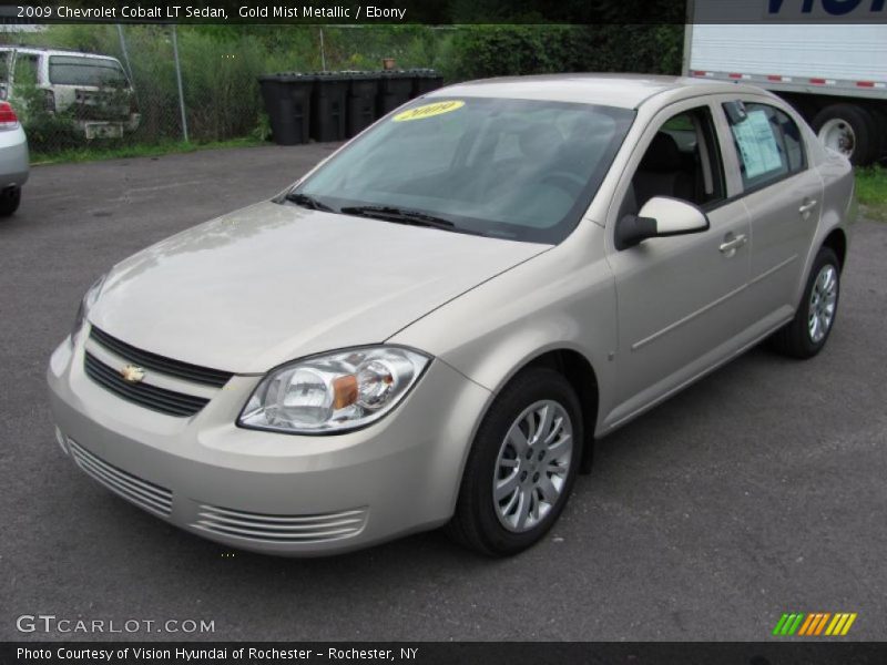 Gold Mist Metallic / Ebony 2009 Chevrolet Cobalt LT Sedan