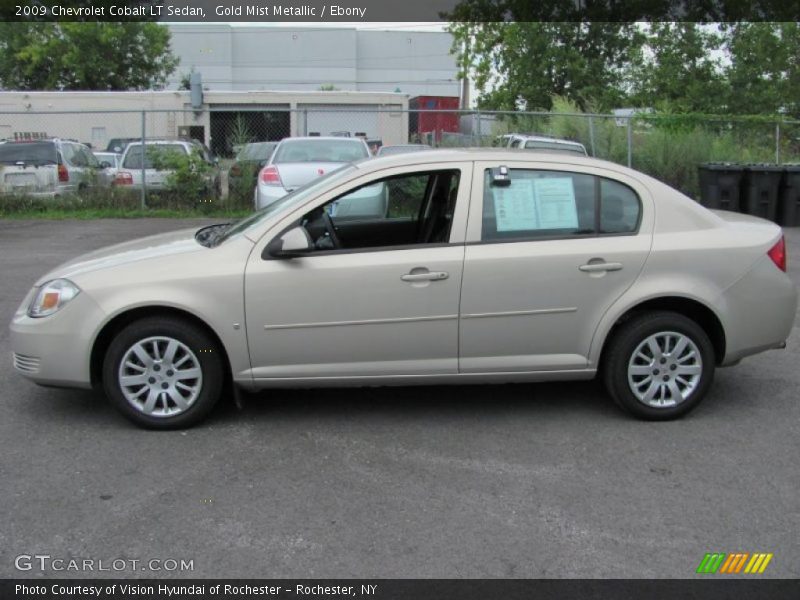 Gold Mist Metallic / Ebony 2009 Chevrolet Cobalt LT Sedan