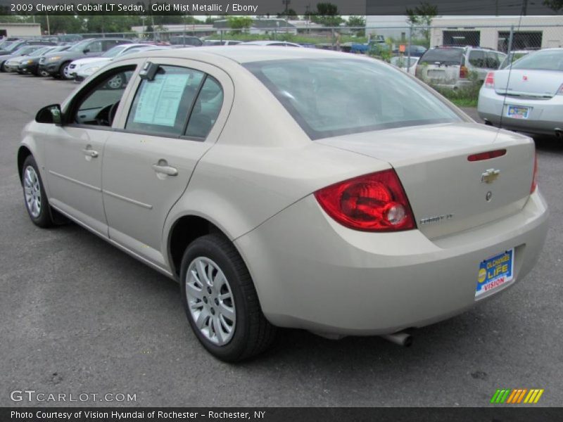 Gold Mist Metallic / Ebony 2009 Chevrolet Cobalt LT Sedan