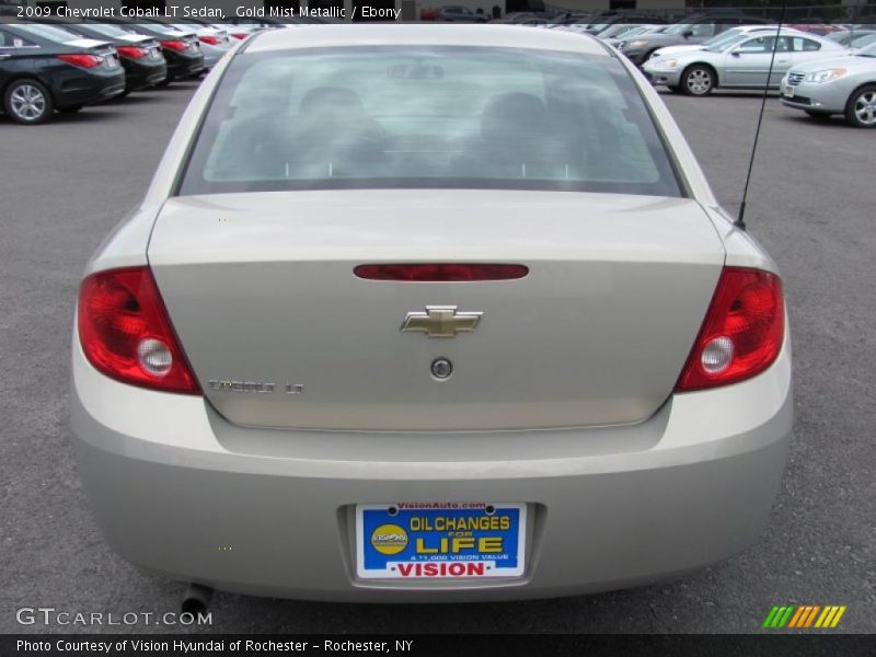 Gold Mist Metallic / Ebony 2009 Chevrolet Cobalt LT Sedan