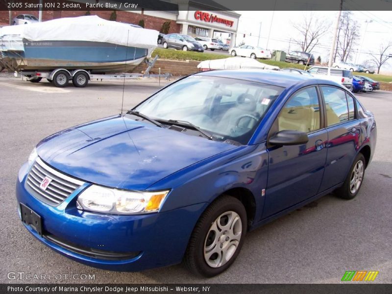 Pacific Blue / Gray 2005 Saturn ION 2 Sedan