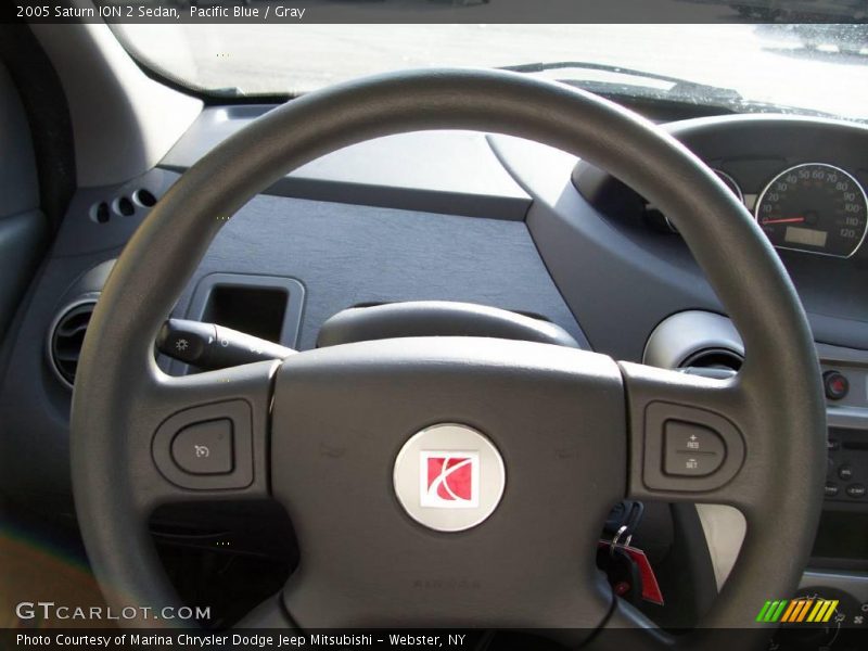 Pacific Blue / Gray 2005 Saturn ION 2 Sedan