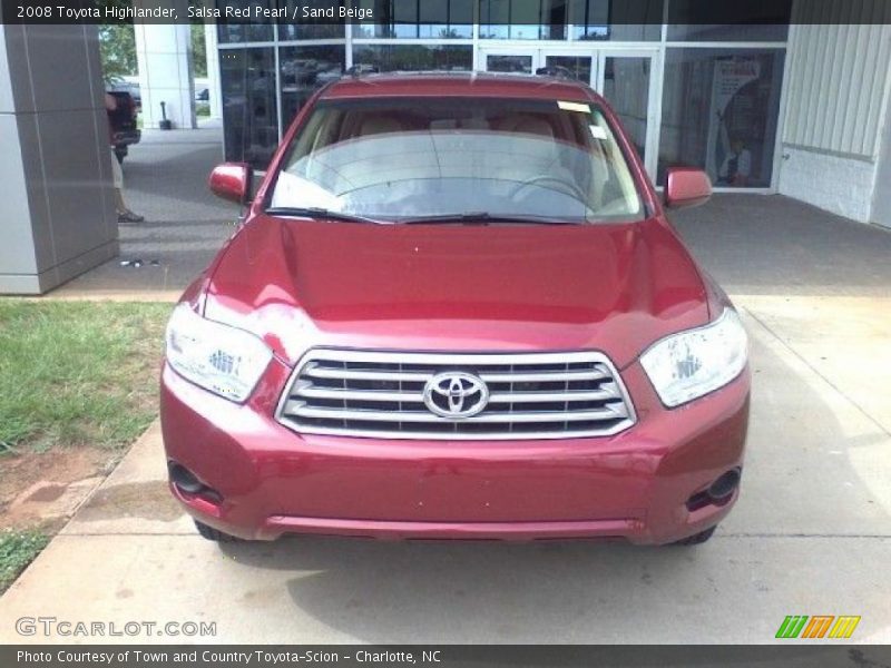 Salsa Red Pearl / Sand Beige 2008 Toyota Highlander