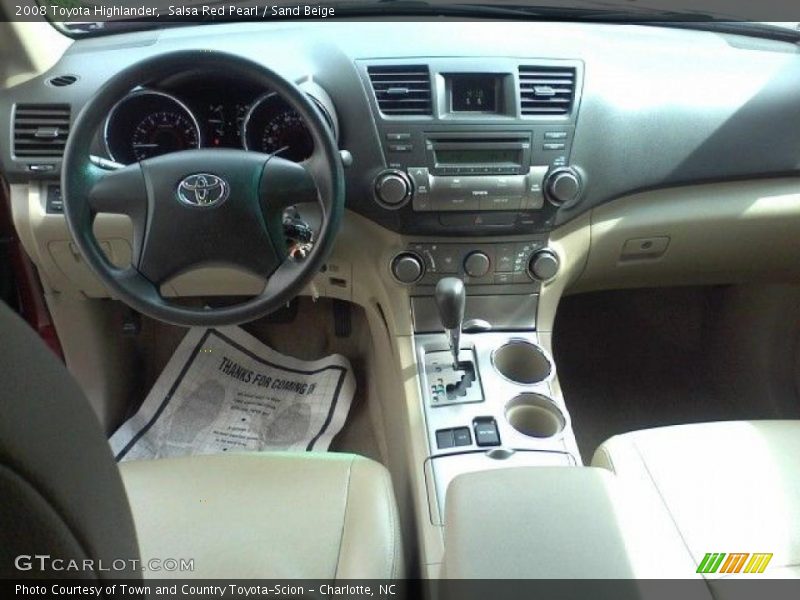 Salsa Red Pearl / Sand Beige 2008 Toyota Highlander