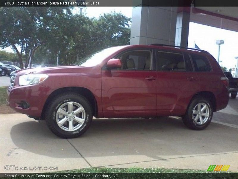 Salsa Red Pearl / Sand Beige 2008 Toyota Highlander