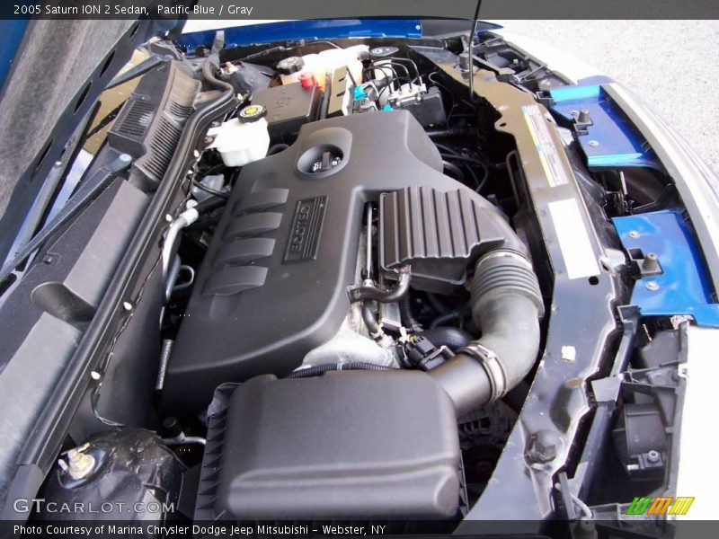 Pacific Blue / Gray 2005 Saturn ION 2 Sedan