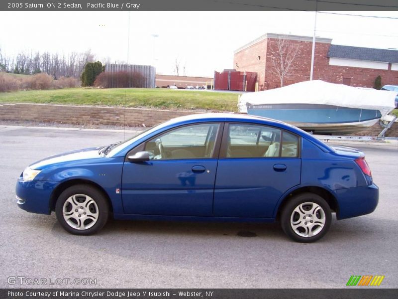 Pacific Blue / Gray 2005 Saturn ION 2 Sedan