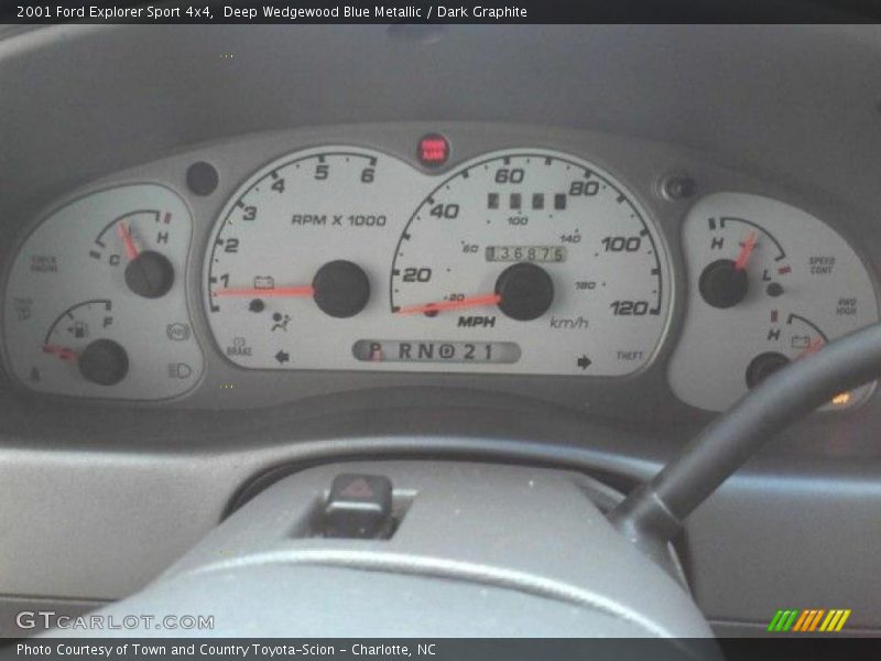 Deep Wedgewood Blue Metallic / Dark Graphite 2001 Ford Explorer Sport 4x4