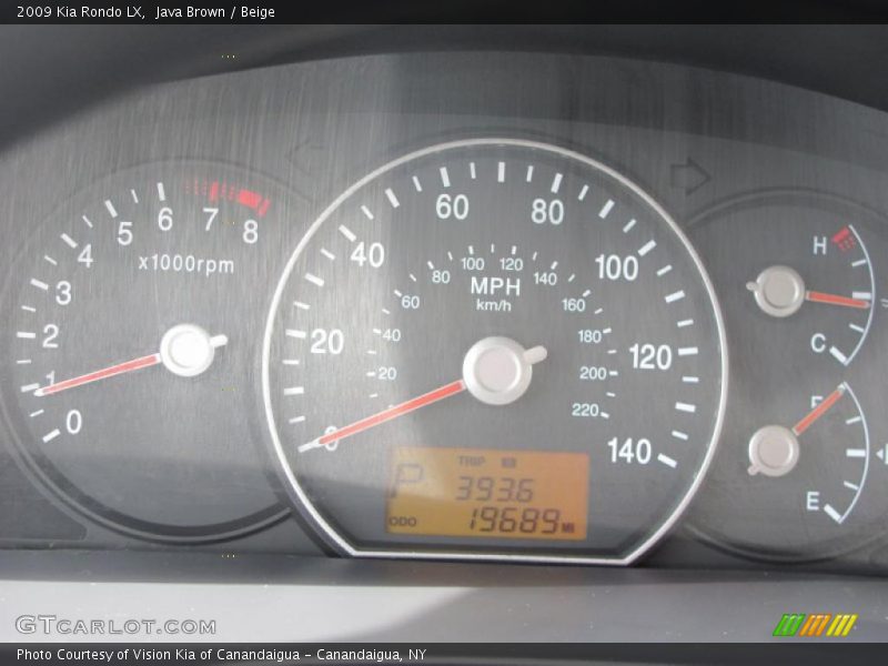 Java Brown / Beige 2009 Kia Rondo LX