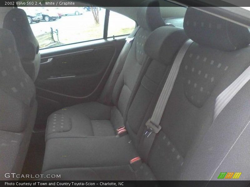 White / Graphite 2002 Volvo S60 2.4