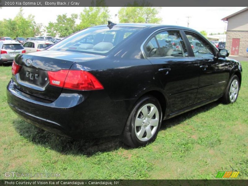 Ebony Black / Gray 2010 Kia Optima LX