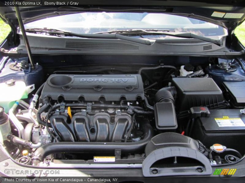 Ebony Black / Gray 2010 Kia Optima LX