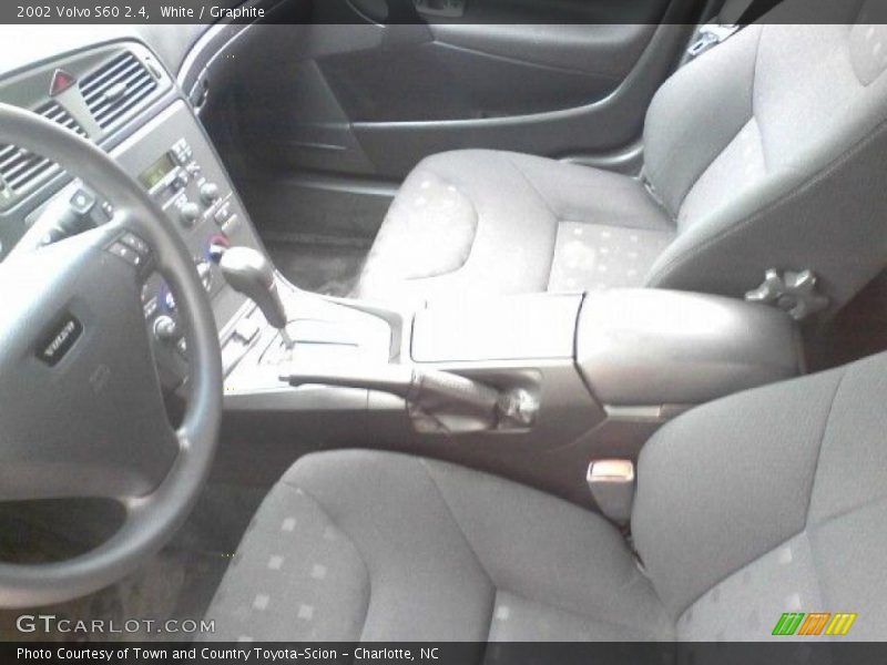 White / Graphite 2002 Volvo S60 2.4