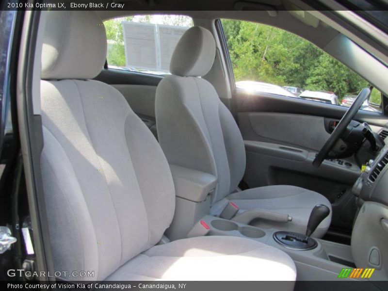 Ebony Black / Gray 2010 Kia Optima LX