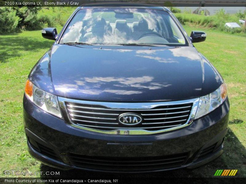 Ebony Black / Gray 2010 Kia Optima LX