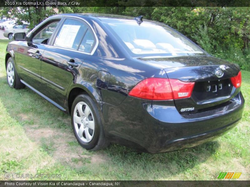 Ebony Black / Gray 2010 Kia Optima LX
