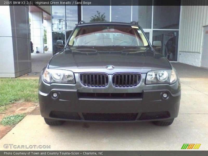 Highland Green Metallic / Sand Beige 2005 BMW X3 2.5i