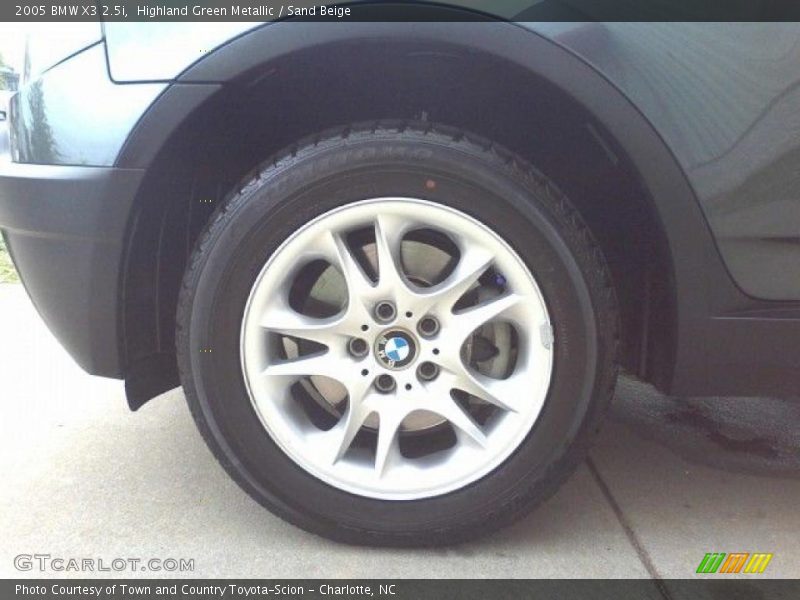 Highland Green Metallic / Sand Beige 2005 BMW X3 2.5i
