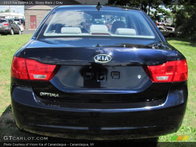 Ebony Black / Gray 2010 Kia Optima LX