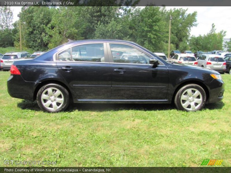 Ebony Black / Gray 2010 Kia Optima LX