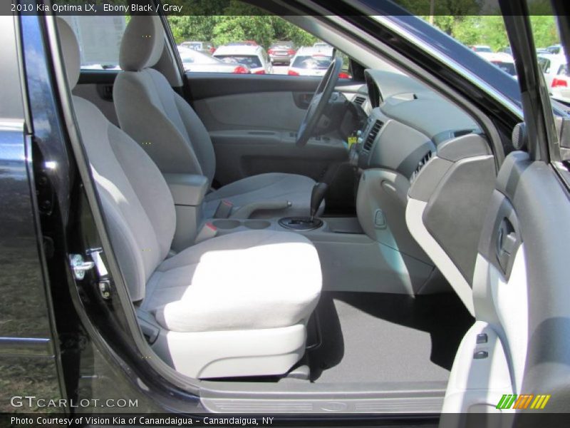 Ebony Black / Gray 2010 Kia Optima LX