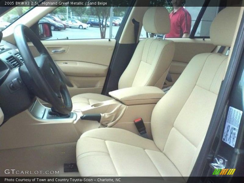 Highland Green Metallic / Sand Beige 2005 BMW X3 2.5i