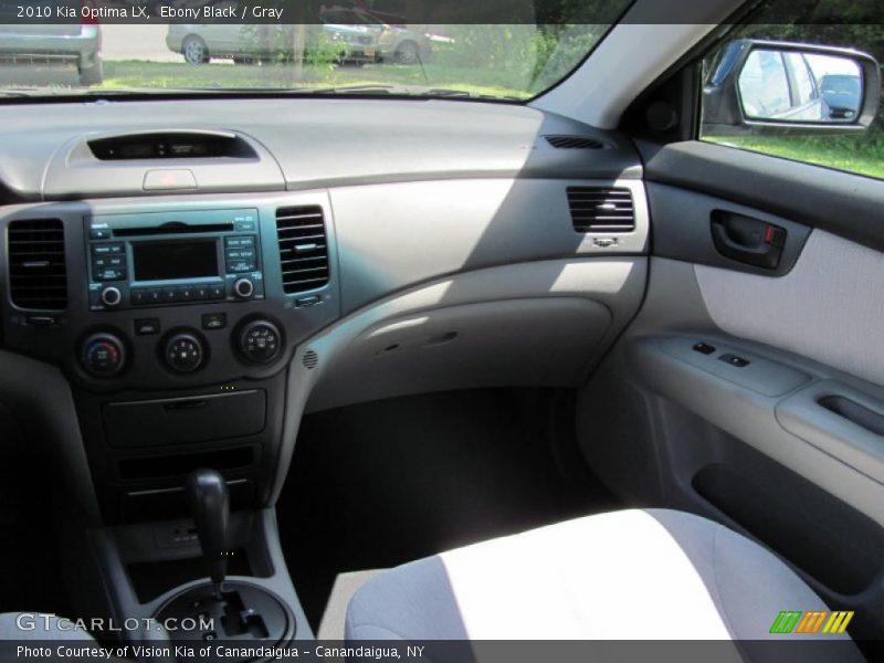 Ebony Black / Gray 2010 Kia Optima LX