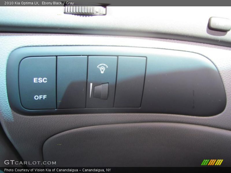 Ebony Black / Gray 2010 Kia Optima LX