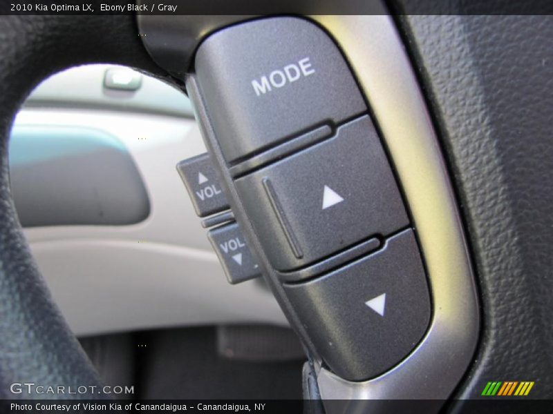 Ebony Black / Gray 2010 Kia Optima LX