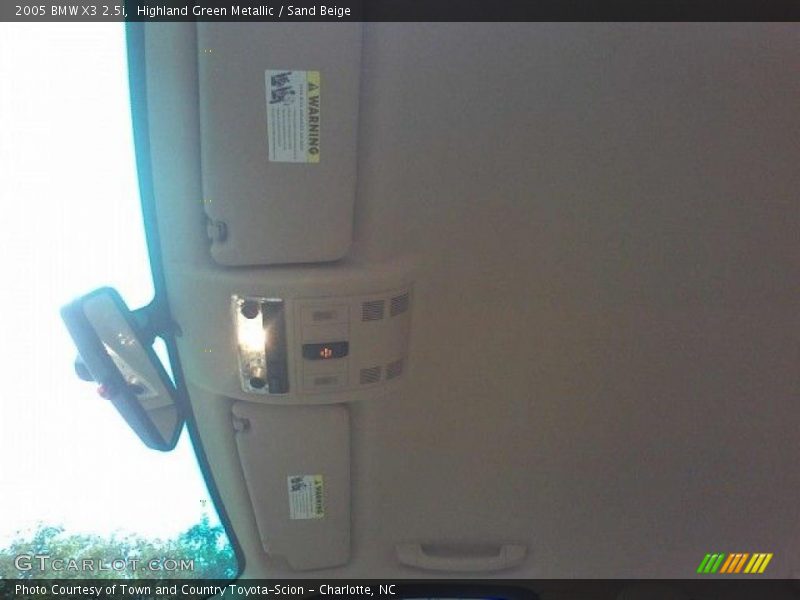 Highland Green Metallic / Sand Beige 2005 BMW X3 2.5i